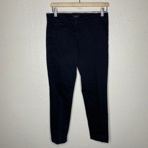 Mason's New York Slim Woman Chino Pants in Slim Stretch Satin Black Size 6
